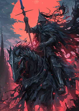 Dark Knight on Horse