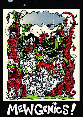 MewGenics Cats and Plants Illustration