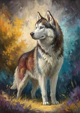Husky Dog Portrait