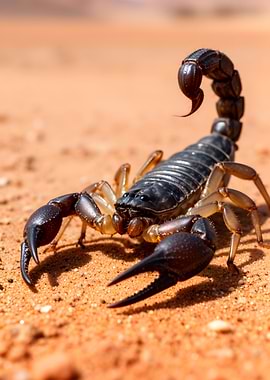 Scorpion on Sand