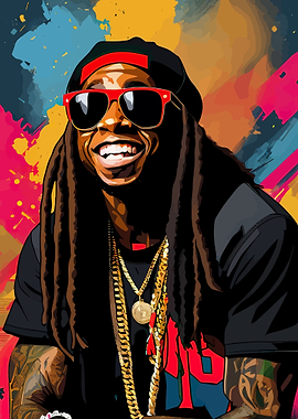 Lil Wayne Pop Art Portrait