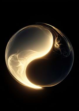 Abstract Yin Yang Symbol