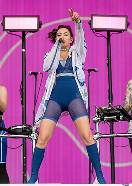 Charli XCX Performing on Stage