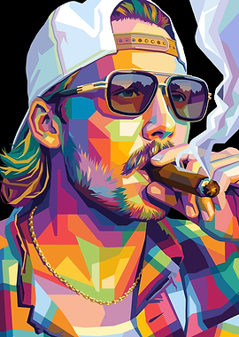 Morgan Wallen Pop Art Style