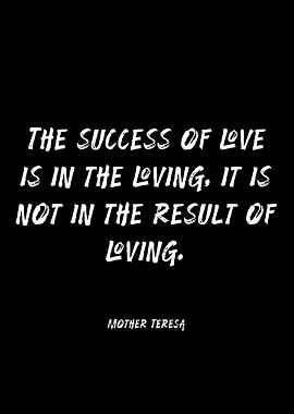 Mother Teresa Quote on Love