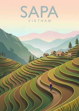 Sapa Vietnam Rice Terraces