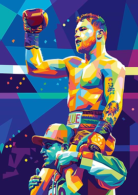 Canelo Alvarez Boxing Victory Pop Art