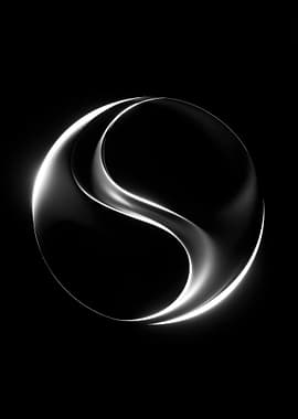 Abstract Silver Swirl