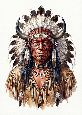 Native American Chief Portrait