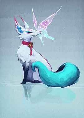 Fox Spirit and Butterfly