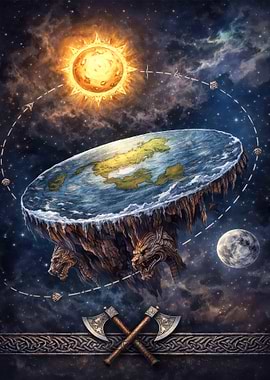 Flat Earth Cosmology with Norse Mythology