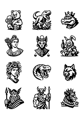 Mythological and Animal Icons