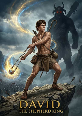 David the Shepherd King vs. Goliath