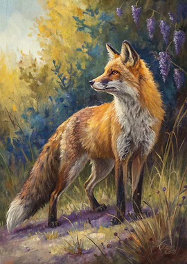 Red Fox in a Natural Setting