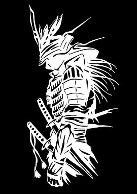 Samurai Warrior Silhouette