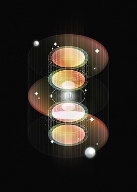 Abstract Futuristic Spiral Structure