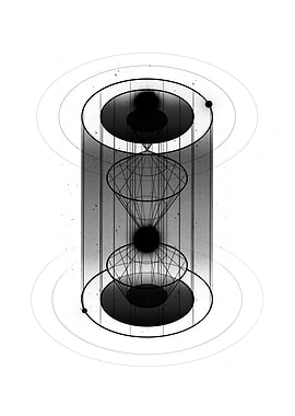 Abstract Geometric Hourglass