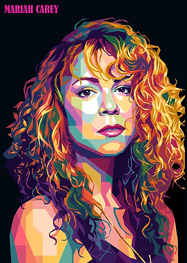 Mariah Carey Pop Art Portrait