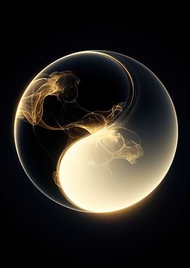 Abstract Yin Yang Symbol