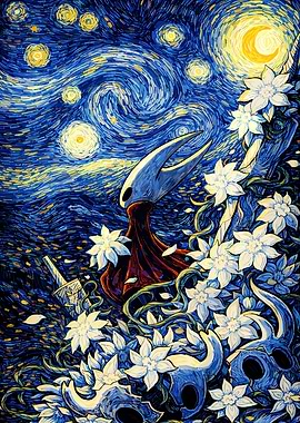 Hornet in Starry Night Style