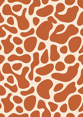 Abstract Giraffe Print Pattern