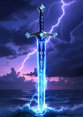 Magical Sword in a Thunderstorm