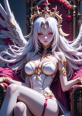 Angelic Queen on Throne