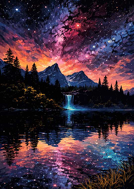 Cosmic Waterfall Landscape