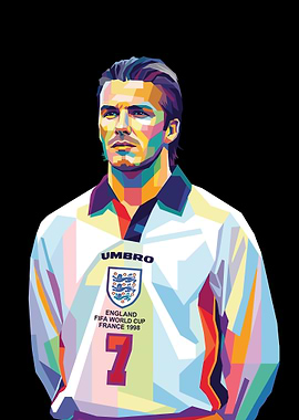 David Beckham Pop Art Portrait