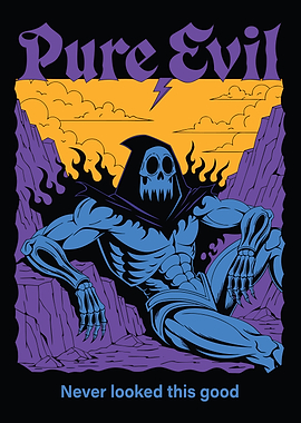 Pure Evil Grim Reaper Skeleton