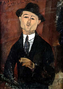 Portrait of Paul Guillaume, amedeo modigliani art