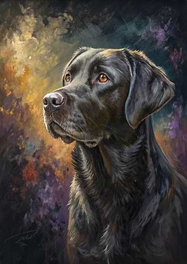 Black Labrador Portrait