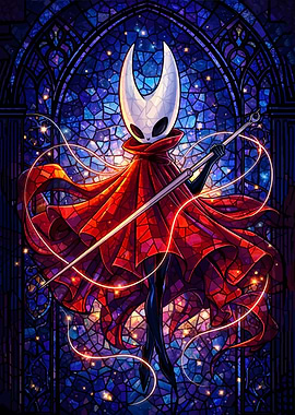 Hornet in Stained Glass Style