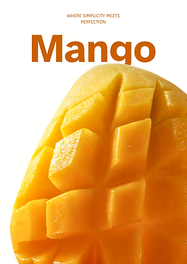 Mango Perfection – Minimal Tropical Fruit Poster