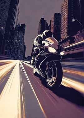 Motorcyclist Speeding