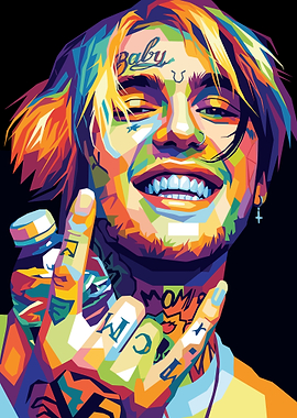 Pop Art Portrait of Lil Peep