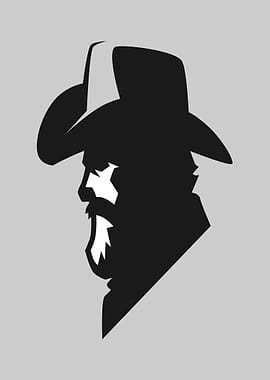 Silhouette of a Cowboy