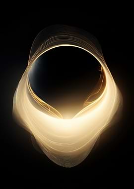 Abstract Golden Light Swirl