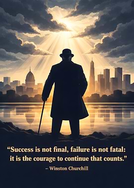 Winston Churchill quote about success and failure