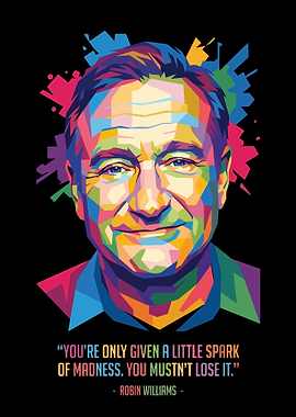 Robin Williams Pop Art Portrait