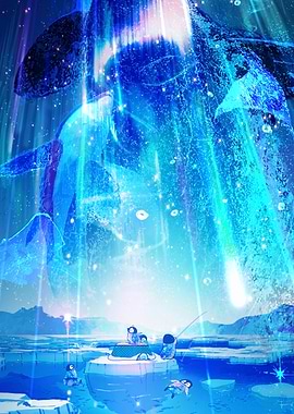 Magical Whale and Penguins