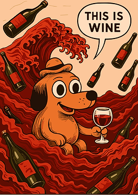 This is Wine Dog Meme