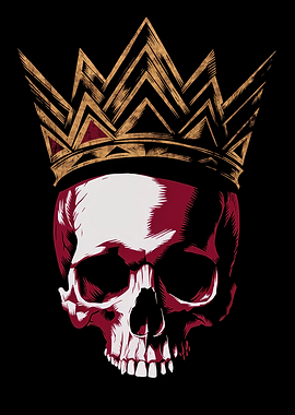 Skull With Geometric Crown