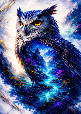 Fantasy Owl Landscape