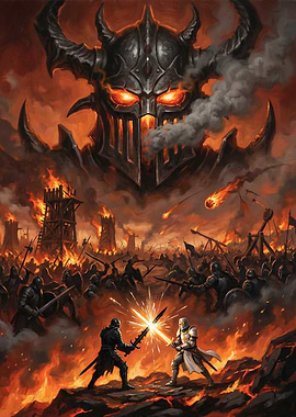 Epic Fantasy Battle Scene