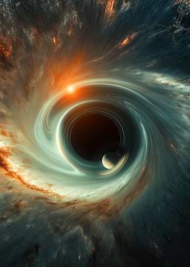Black Hole with Accretion Disk near Saturn