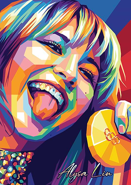 Alysa Lin Pop Art Portrait