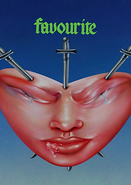 Heart with Swords and Text