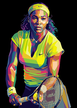 Serena Williams Pop Art Portrait