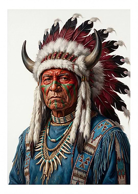 Native American Chief Portrait